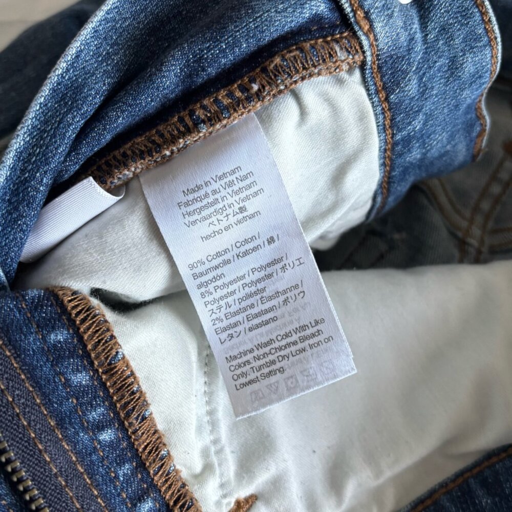 J Crew Curvy Vintage Slim Straight Jean in Medium Light Blue Warm Surf Size 27 - Picture 7 of 11